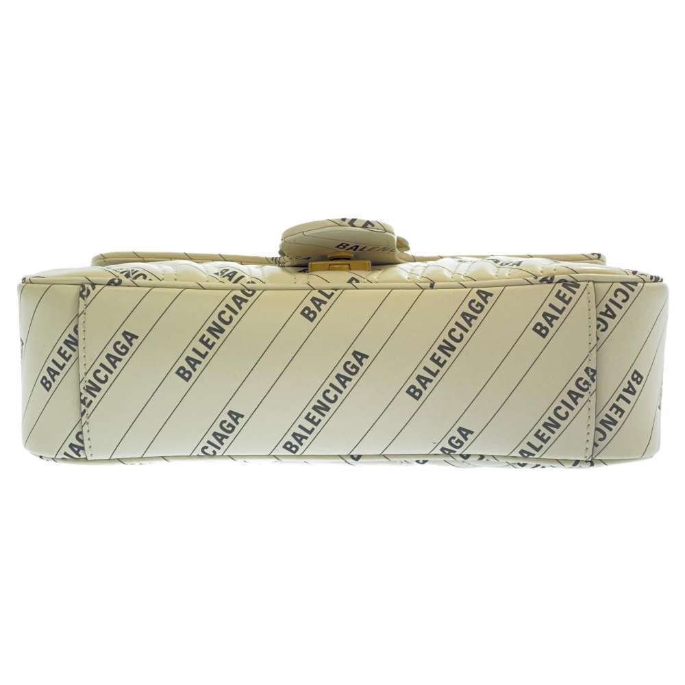 Chain Balenciaga Collaboration GG Marmont Quilted Leather White - Picture 4 of 11